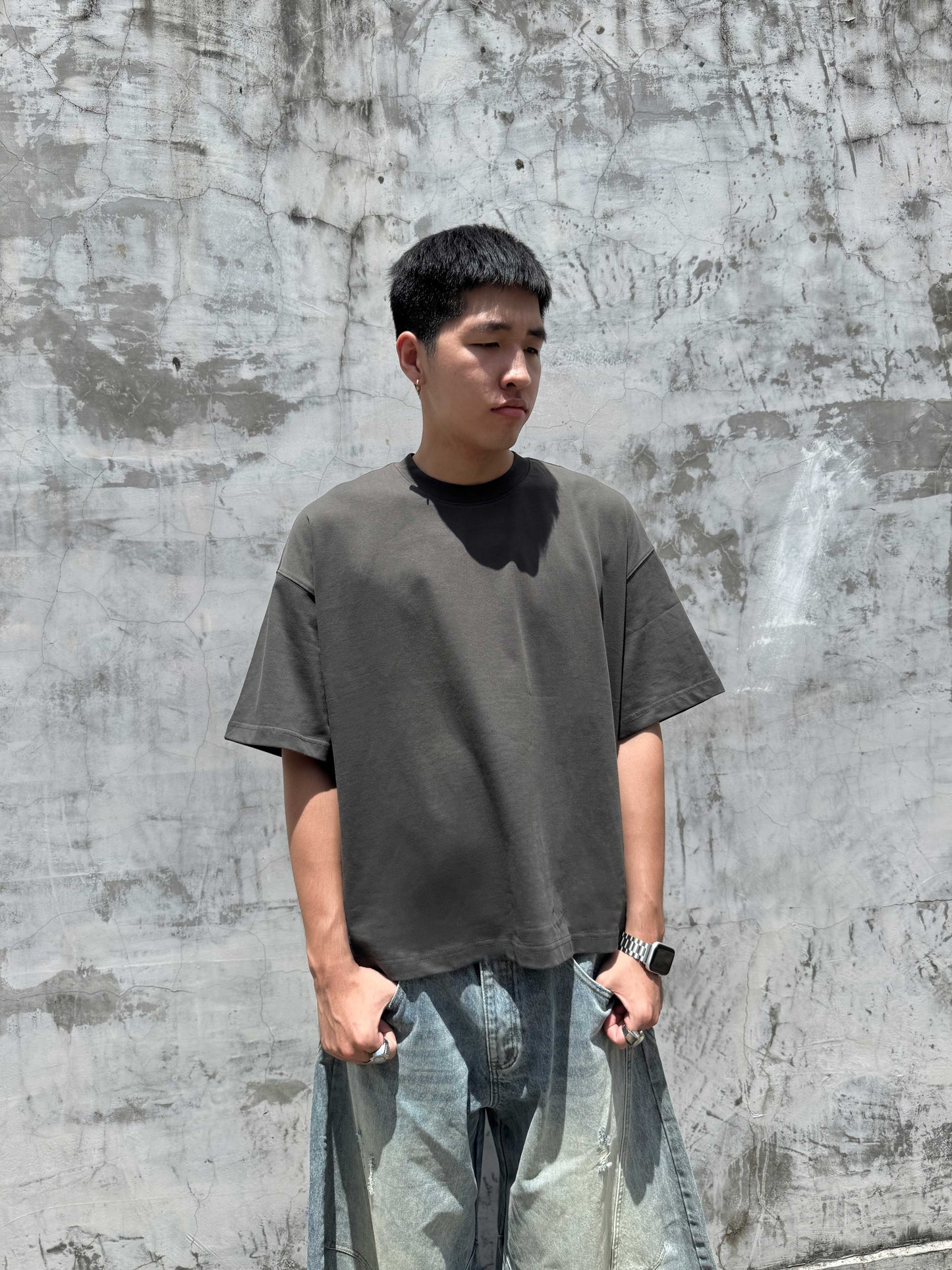 BOXY短袖素TEE